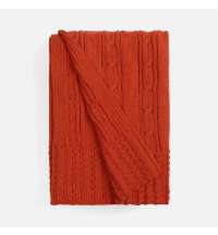 Плед Remitti, оранжевый (морковь)