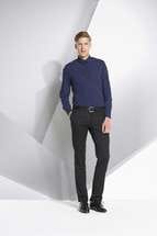 Рубашка мужская BECKER MEN, бордовая с белым