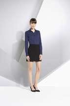 Рубашка женская BECKER WOMEN, бордовая с белым