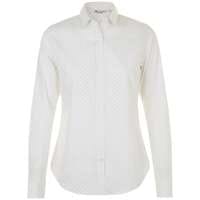 Рубашка женская BECKER WOMEN, белая с темно-синим