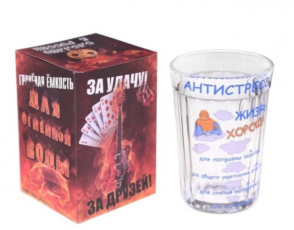 Стакан граненый &amp;quot;Антистресс&amp;quot;, 250 мл 1112092