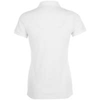 Рубашка поло женская BRANDY WOMEN, белая с темно-синим