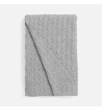 Плед Braidera, серебристо-серый меланж