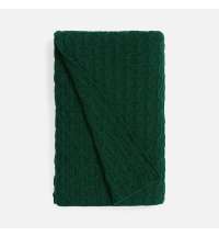 Плед Braidera, темно-зеленый (хвойный)