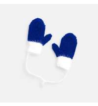 Подвеска на елку «Вьюшка», варежки, синяя