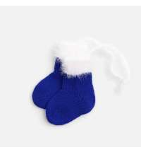 Подвеска на елку «Вьюшка», носочки, синяя