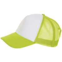 Бейсболка BUBBLE, зеленый неон с белым