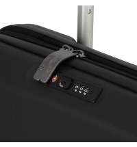 Чемодан складной Rollink FLEX LIGHT 55x40x20 см, 4 колеса, черный