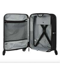 Чемодан складной Rollink FLEX LIGHT 55x40x20 см, 4 колеса, черный