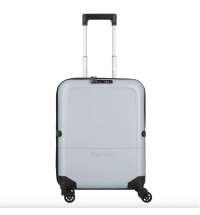 Чемодан складной Rollink FLEX LIGHT 55x40x20 см, 4 колеса, светло-серый