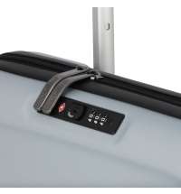 Чемодан складной Rollink FLEX LIGHT 55x40x20 см, 4 колеса, светло-серый