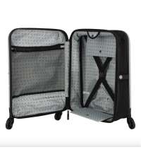 Чемодан складной Rollink FLEX LIGHT 55x40x20 см, 4 колеса, светло-серый