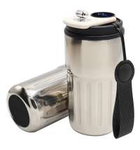 Термокружка Ashly To Go, серебристая/чёрная