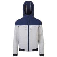 Куртка унисекс VOLTAGE, серый меланж с темно-синим