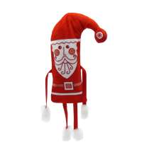 №1 НОВОГОДНИЙ КОЛПАЧОК текстиль (красный) 300 грамм новогодний подарок белорусский