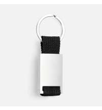 Брелок Inlet с тканевой вставкой, черный