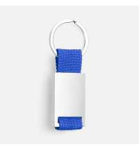 Брелок Inlet с тканевой вставкой, синий