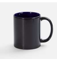 Кружка-хамелеон On Display, глянцевая, черная с синим