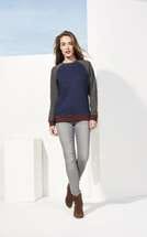 Толстовка унисекс SANDRO, бордовая с темно-синим