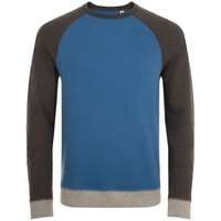 Толстовка унисекс SANDRO, синяя с черным меланжем