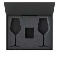 Ложемент под свечу Enigma + 2 бокала для вина в среднюю коробку-трансформер (арт. 695721)