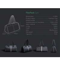 Спортивная KORIN сумка FlexPack Gym 49х26х23 см, темно-серая