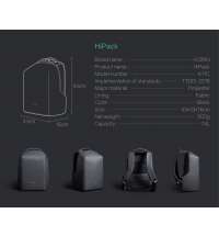 Рюкзак KORIN HiPack 43х33х16 см, черный