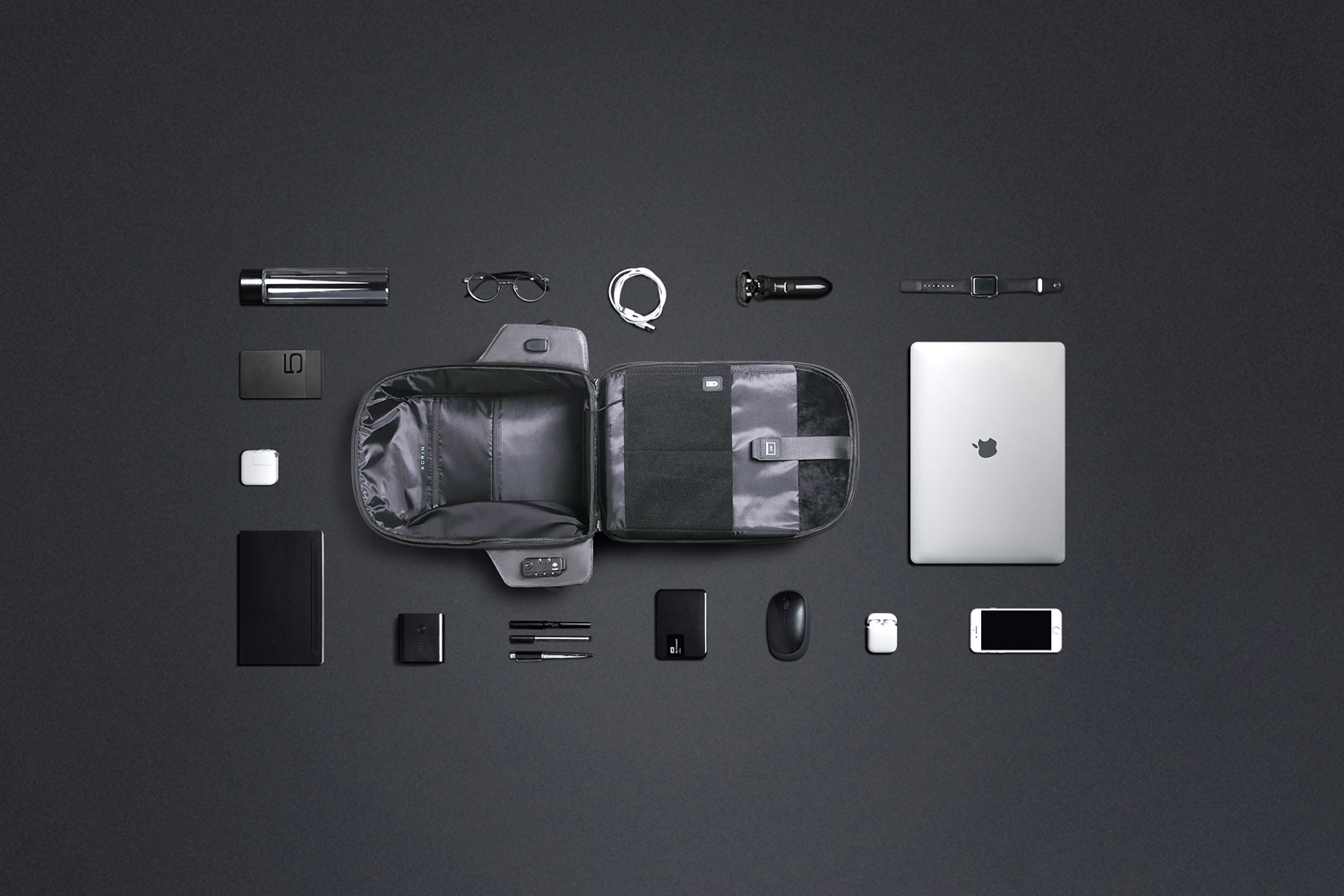 Рюкзак KORIN HiPack 43х33х16 см, черный