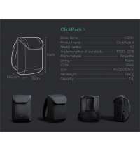 Рюкзак KORIN ClickPack X 45х32х15,5 см, с клапаном, черный