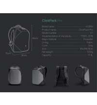 Рюкзак KORIN ClickPack Pro 46х34х16 см, комбинированный черный/серый