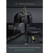 Рюкзак KORIN FlipPack 47х30х17 см, зеленый/черный