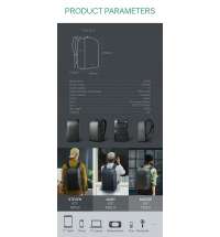 Рюкзак KORIN FlipPack 47х30х17 см, зеленый/черный