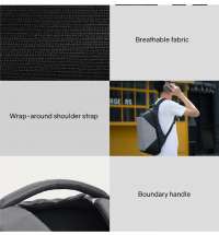 Рюкзак KORIN ClickPack 46х34х16 см, черный/серый