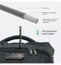 Рюкзак KORIN ClickPack 46х34х16 см, черный/серый