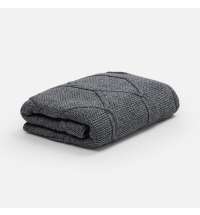 Плед Curve Verve, серый меланж (маренго)