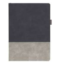 Ежедневник Horizon, недатированный, серый с черным