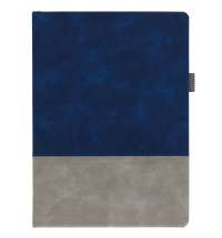 Ежедневник Horizon, недатированный, серый с синим