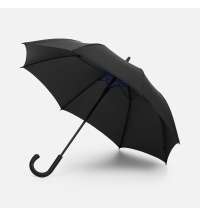 Зонт-трость Hidecolor с цветными спицами, черный с синим