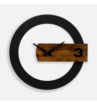 Часы TimeLord, черные с коричневым