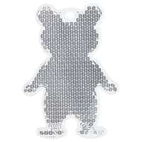 Пешеходный светоотражатель «Мишка», белый