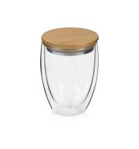 Стакан с двойными стенками и бамбуковой крышкой «Valday»