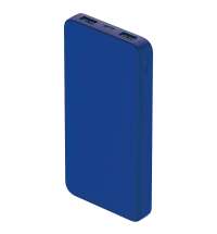 Внешний аккумулятор Polus, 10000 Mah, софт-тач покрытие, синий