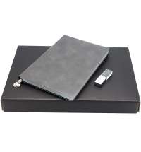 Подарочный набор ЗАМЕТЬ И ЗАПОМНИ, темно-серый