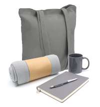 Подарочный набор Тепло и вдохновение, серый