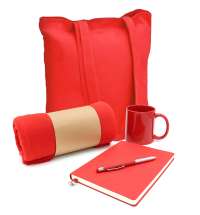 Подарочный набор Тепло и вдохновение, красный