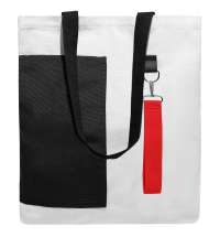 Сумка для покупок BANSHEE TO GO 325 г/м², чёрная/красная