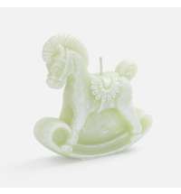 Свеча фигурная &laquo;Лошадка-качалка&raquo;, светло-зеленая