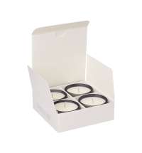 Набор ароматических свечей Sento, серый