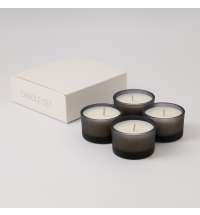 Набор ароматических свечей Sento, серый