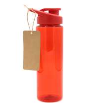 Пластиковая бутылка Ronny To Go с биркой, красная